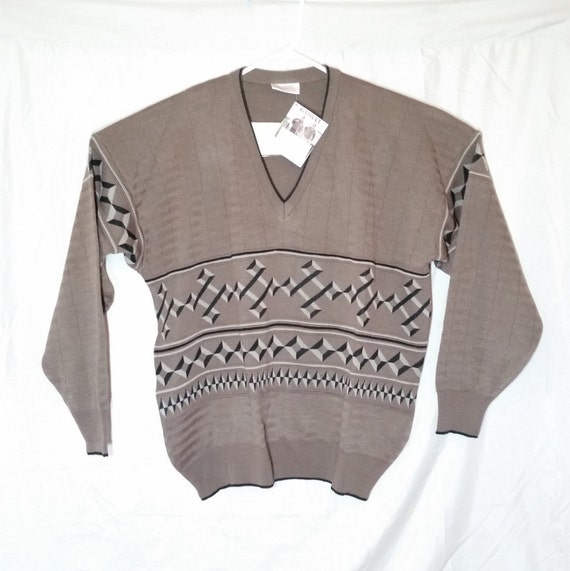 NWT Vintage Gabicci V Neck Pullover 