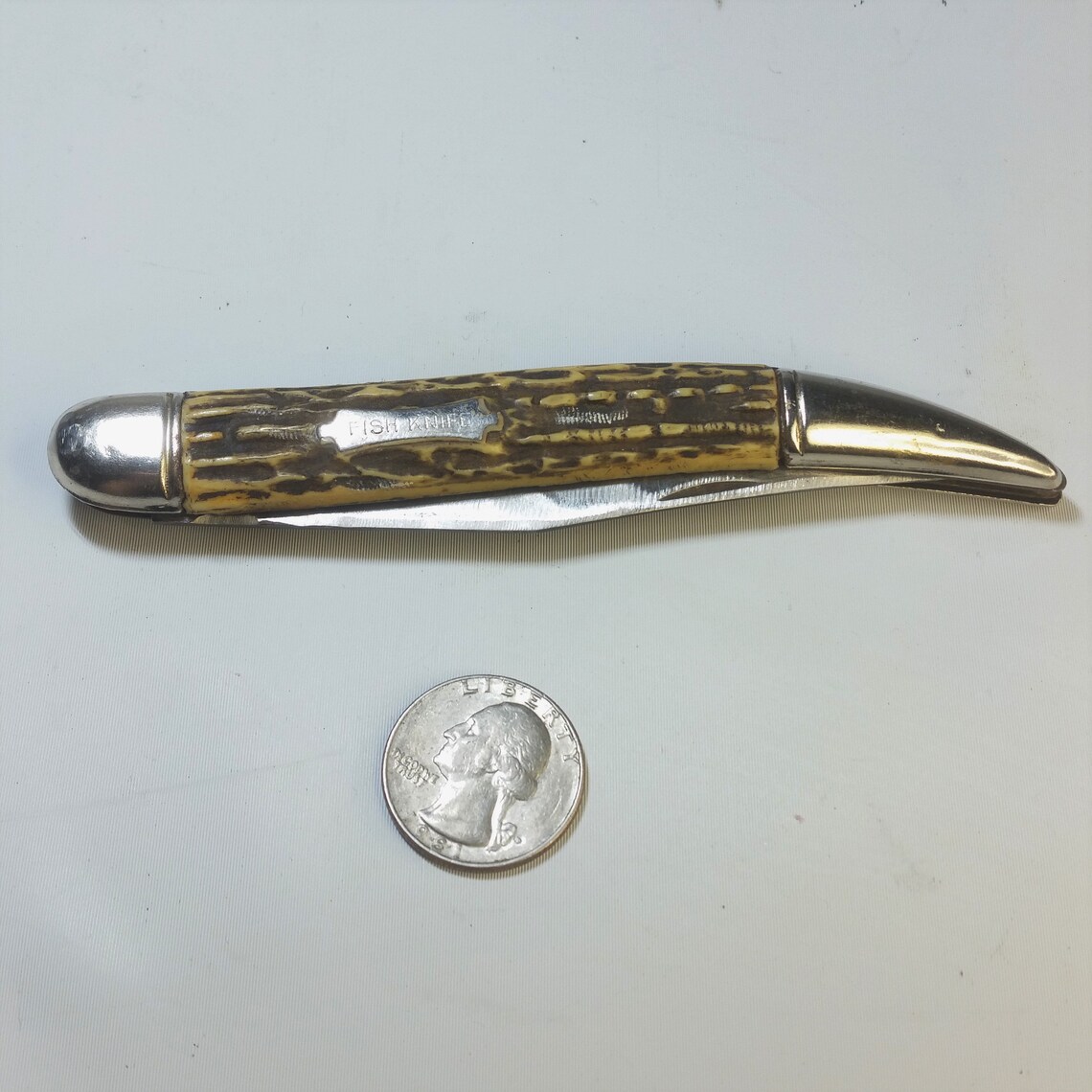 Vintage AKC Folding Pocket Fish Knife Made in Germany Faux Etsy