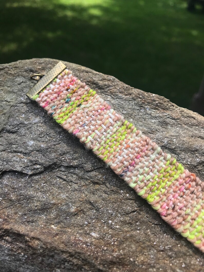 Woven bracelet woven jewelry fiber accessory fiber jewelry Etsy