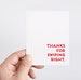 Thanks For Swiping Right Card | Boyfriend Anniversary Gift | Swiped Right | Funny Anniversary Card | Online Dating Card | First Anniversary 
