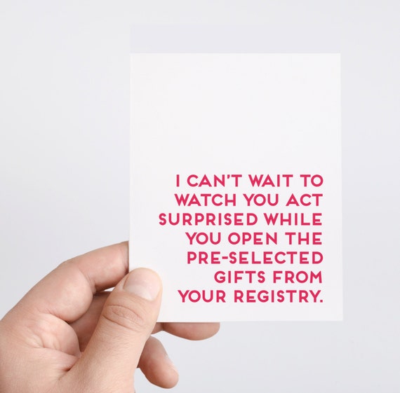 Funny Bridal Shower Card Wedding Card Funny Bridal Shower - Etsy Funny Bridal Shower Card Wedding Card Funny Bridal Shower - Etsy