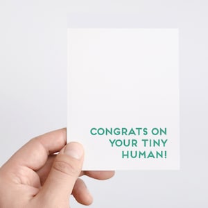 Félicitations pour votre petit cadeau de naissance neutre entre les sexes pour les nouveaux parents, carte de baby shower amusante, félicitations pour la grossesse, coffret post-partum