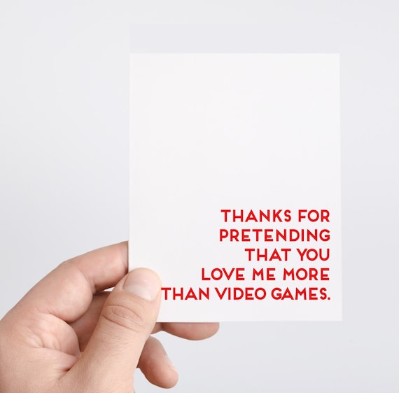 Funny Valentines Day Card for Gamers Boyfriend Valentines - Etsy Funny Valentines Day Card for Gamers Boyfriend Valentines - Etsy