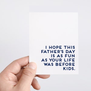 Carte de fête des pères amusante de la part d'une femme, première idée cadeau pour la fête des pères, carte sarcastique pour mari, cadeau de fête des pères beau-père, carte drôle de nouveau papa