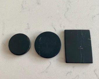 Shungite Cellphone EMFprotection sticker black pyramid stone Russia Shungite obelisk cube sphere