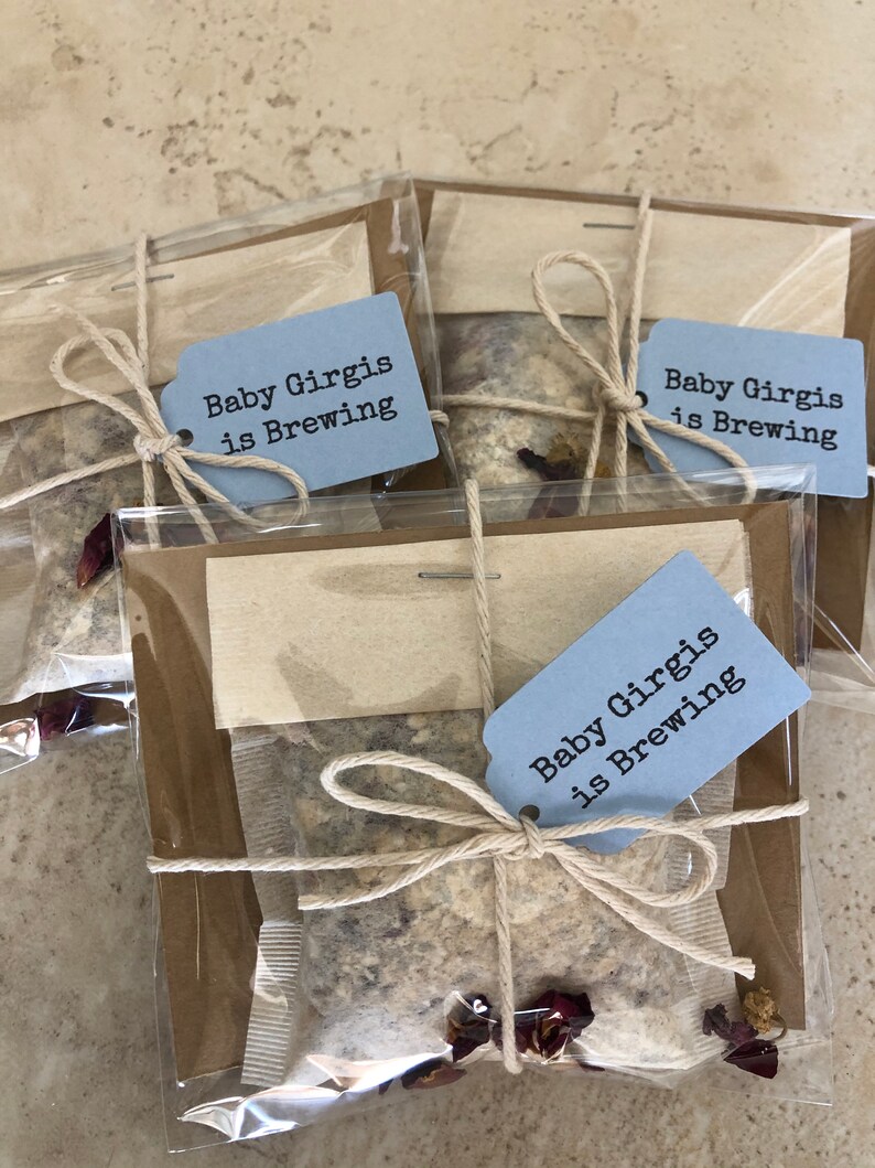 8 Baby Shower Bath Tea Favors Lavender Rose Bath Tea Etsy