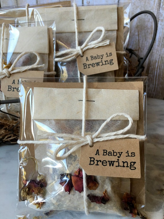 baby shower tea bags