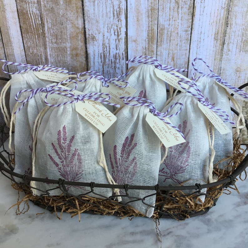 8 Lavender Sachet Favors Bridal Shower Baby Shower Etsy