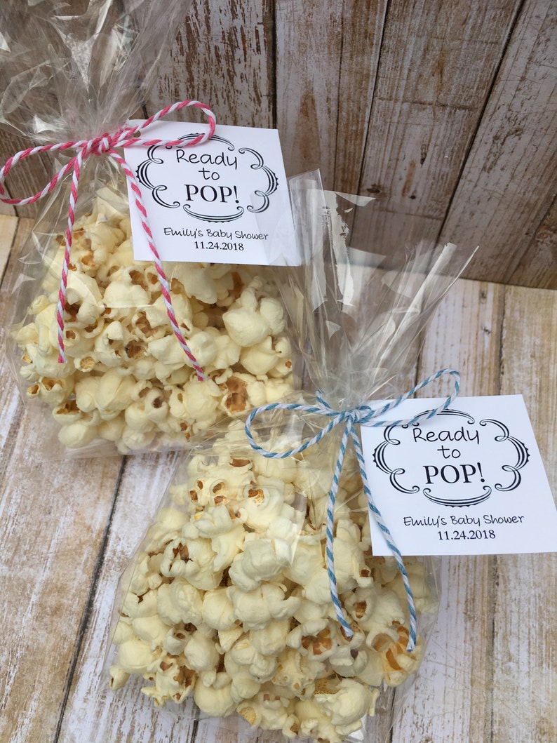 8 Ready to Pop Baby Shower favors popcorn baby Etsy