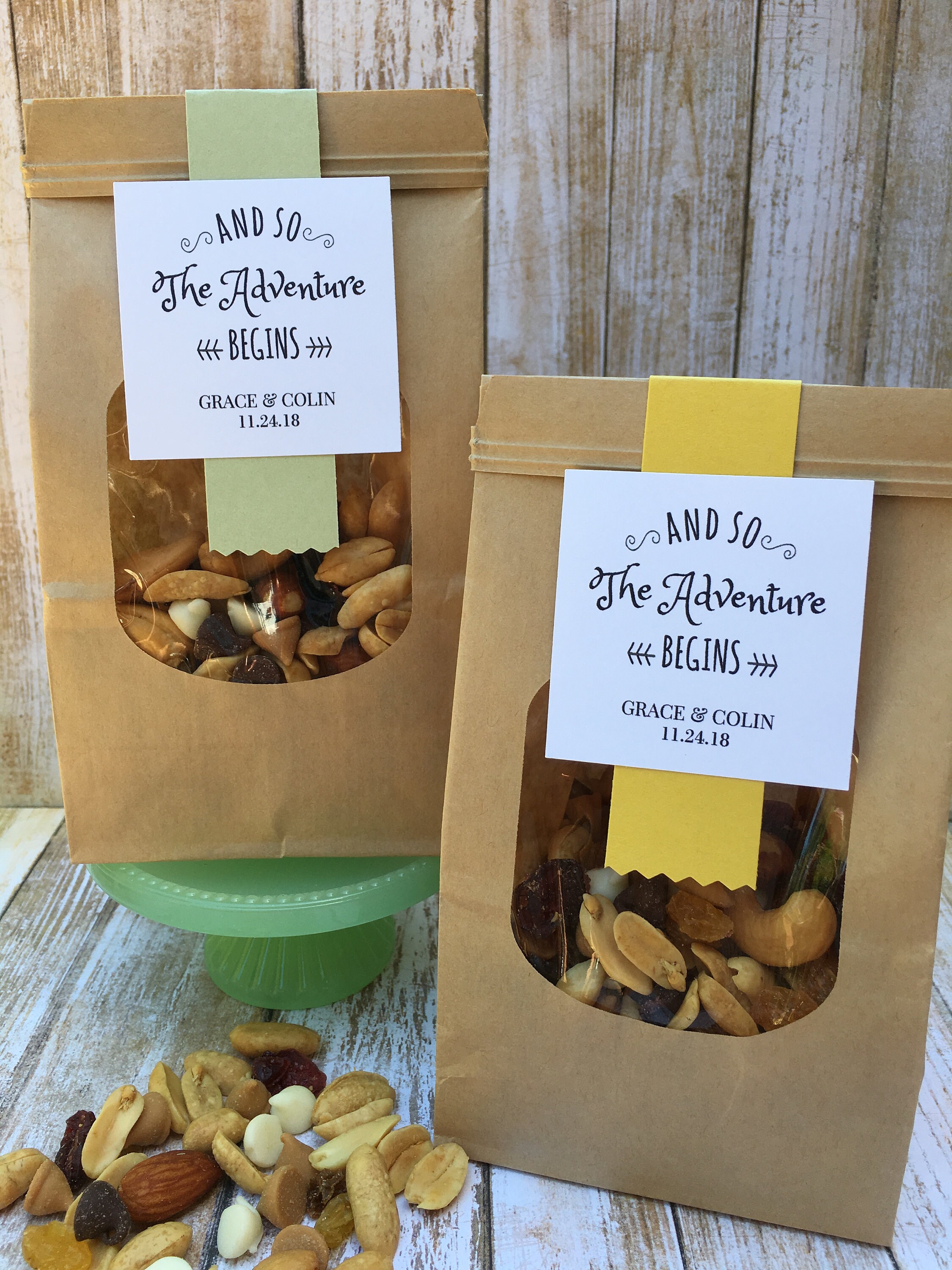 baby shower trail mix favor