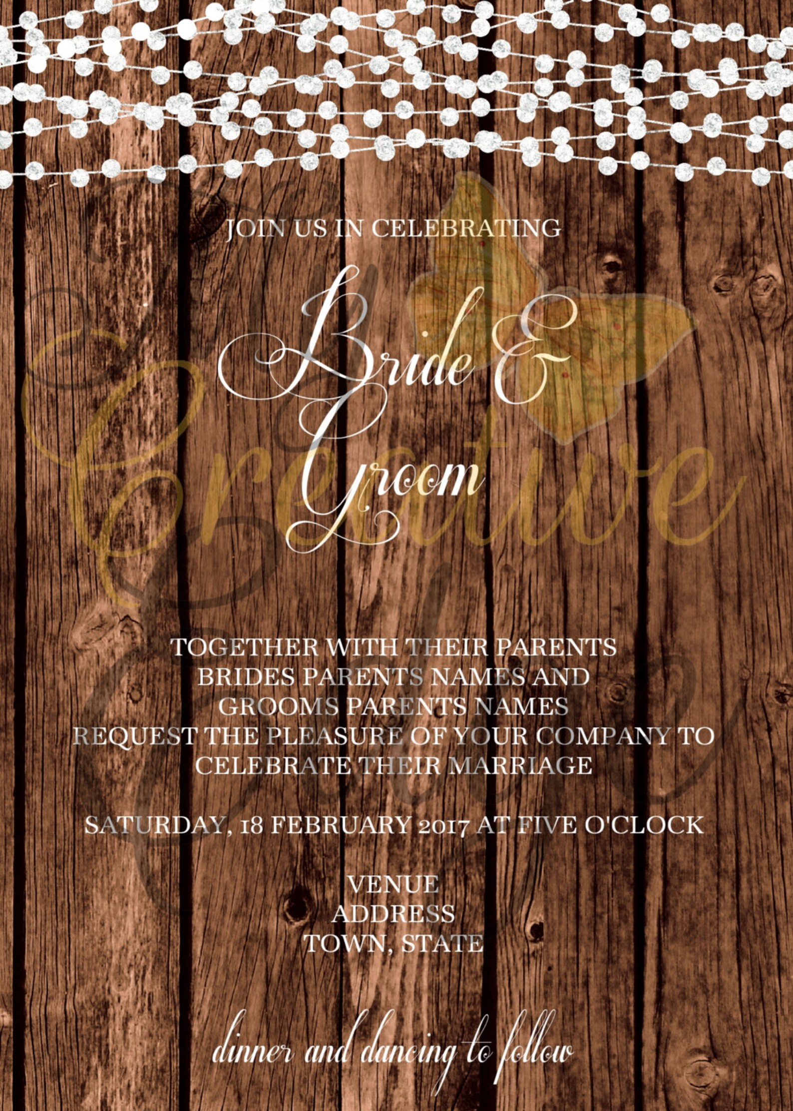 Rustic Wedding Invitation Set Digital Files Only Etsy Australia