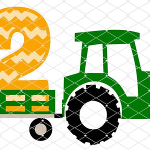 Tractor Wagon 2 - Silhouette - Cricut - Cut File - SVG Design - Vector Active