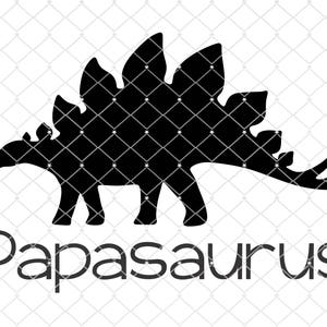 Papasaurus - Silhouette - Cricut - Cut File - SVG Design - Vector Active
