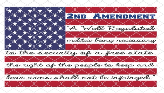 2nd amendment flag usa Cricut Cut File SVG Design | Etsy