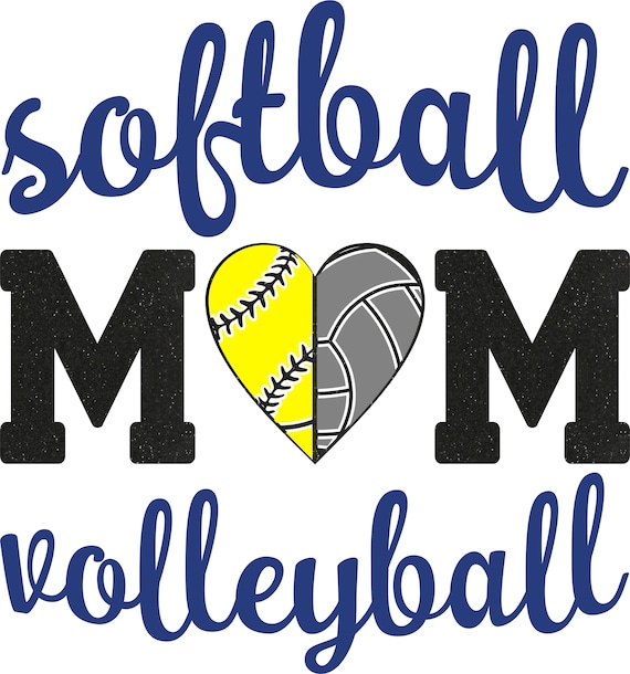 Download Softball Volleyball Mom Silhouette Cricut Cut File Svg Etsy