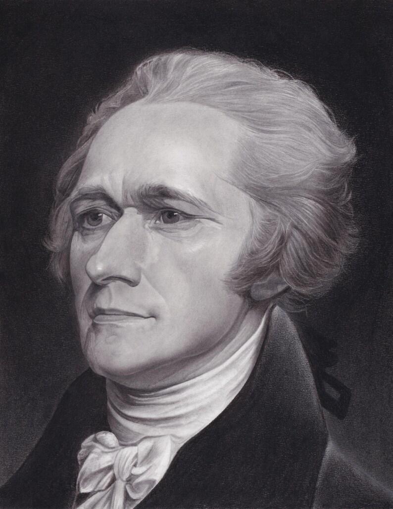May include: A black and white charcoal portrait drawing of a person with wavy hair, wearing a dark coat with a high white collar and a necktie. The subject is shown from the chest up, facing slightly to the left against a dark background.