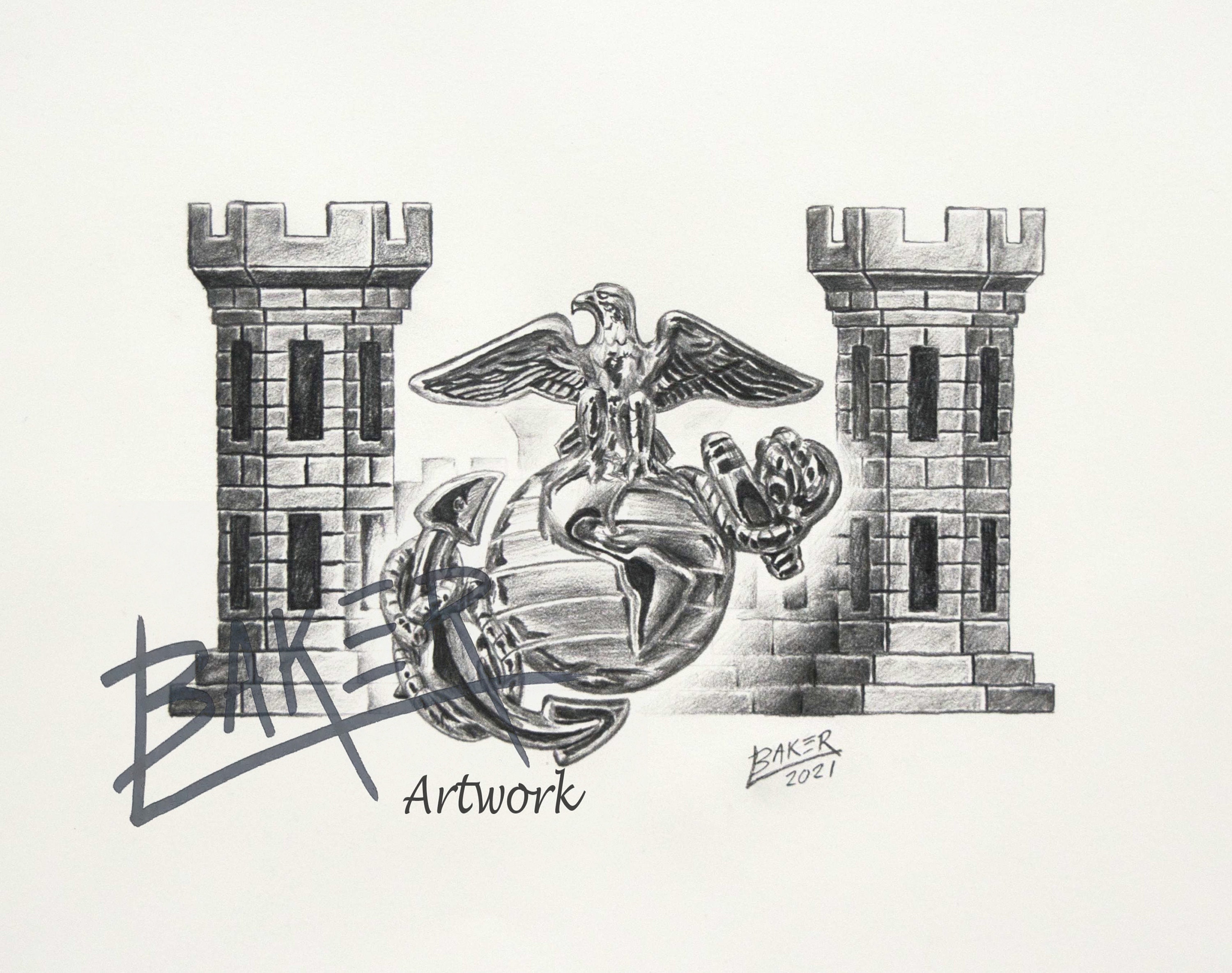 SilkScreenPrint Leather Art BAD CASTLE