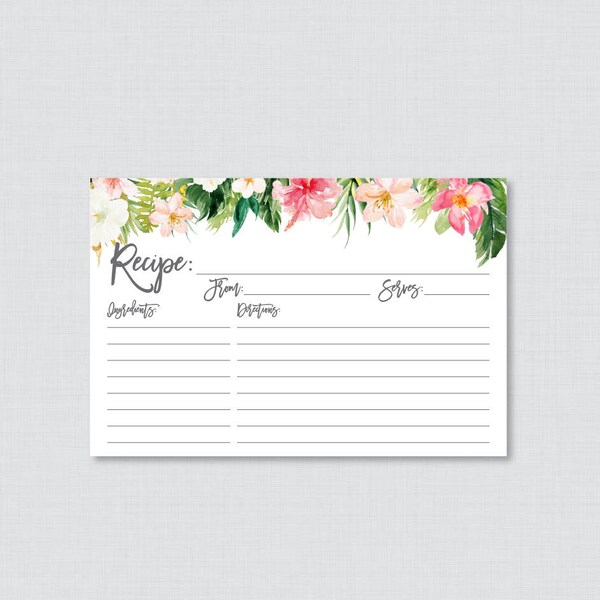 Recipe Cards - Etsy
