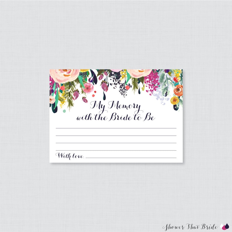 Who Am I Bridal Shower Game Printable Floral Bridal Shower Etsy