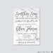 Marble Lingerie Shower Invitation Printable or Printed - Gray and White Marble Lingerie Shower Invites, Modern Bachelorette Party 0029 