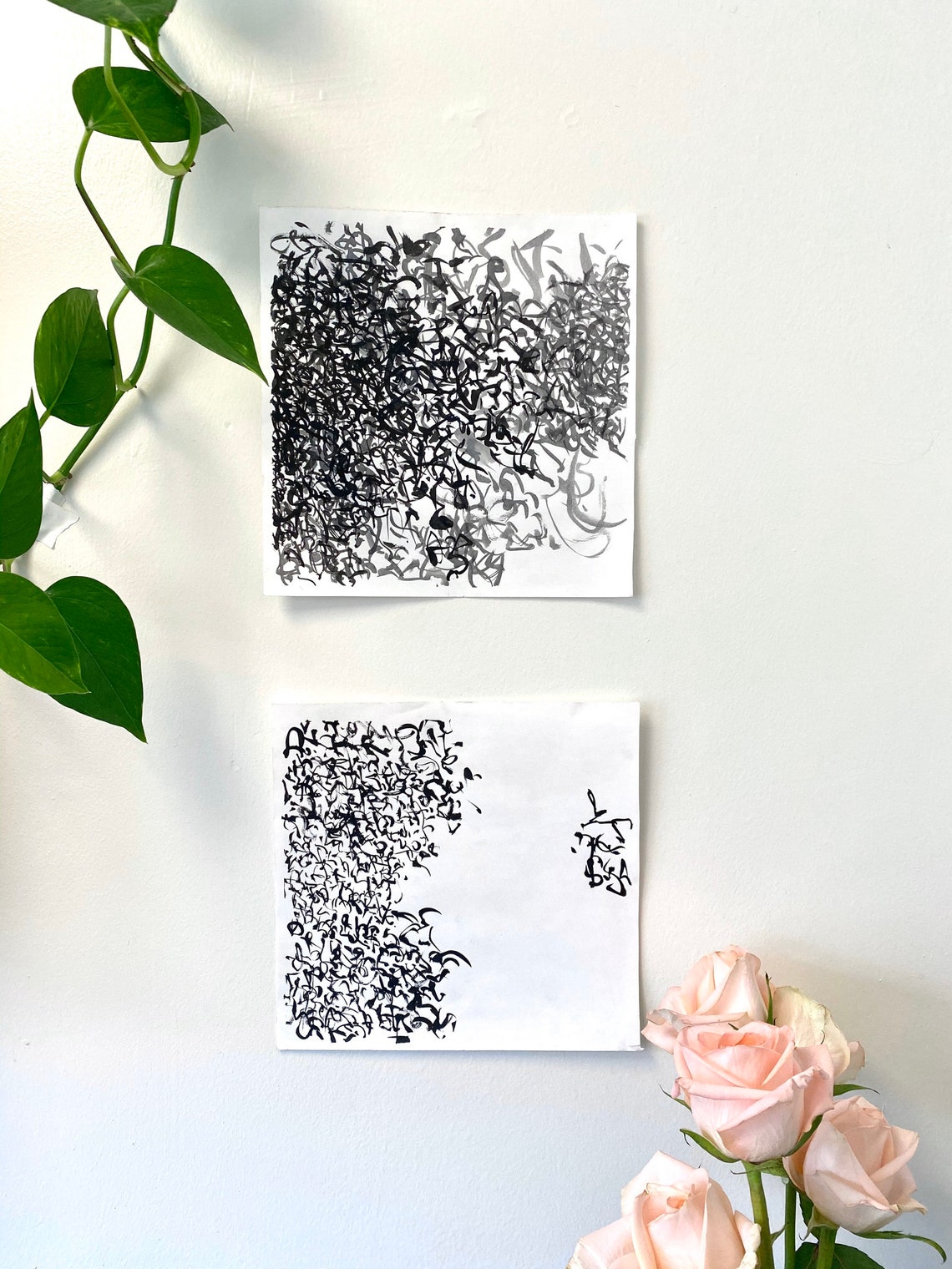 Ink Paintings on Paper Etsy