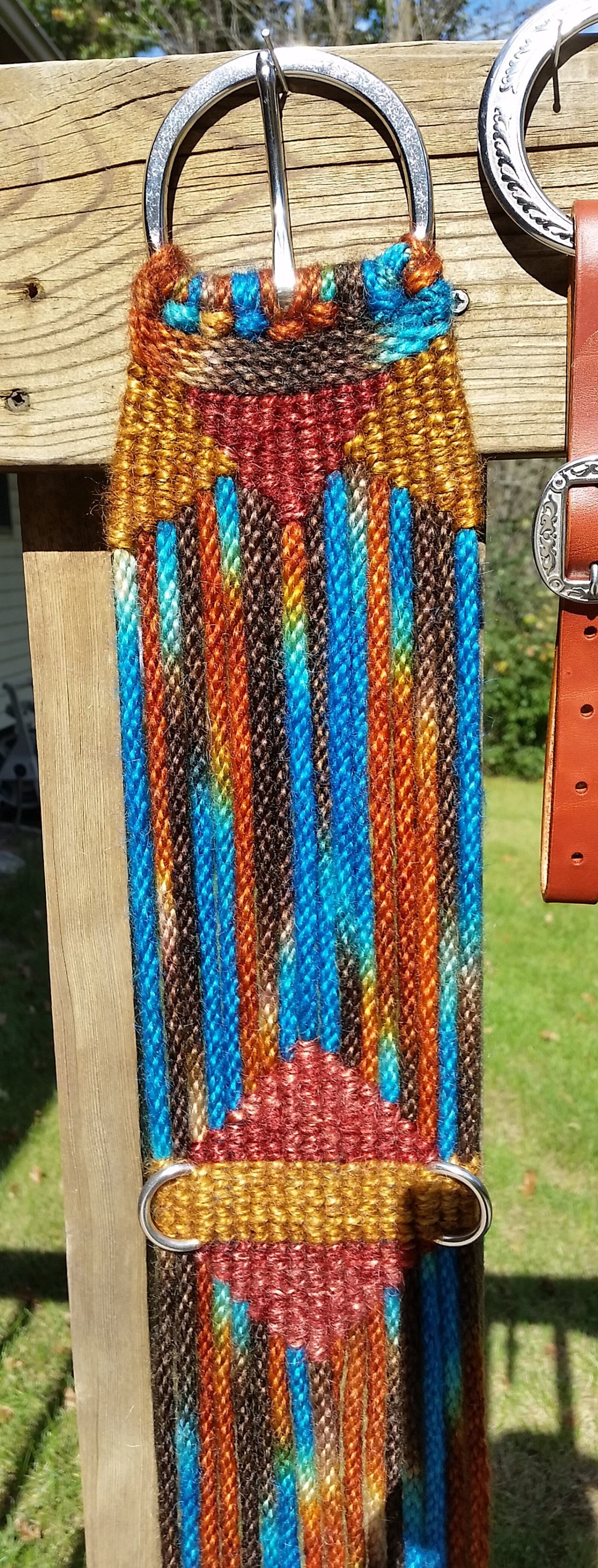 Cinch 100 Mohair Tie Dyed Horse Cinch Etsy