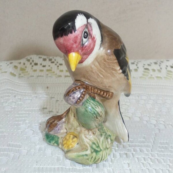 Beswick Goldfinch Perfect Vintage Collectable Bird Retro Collection Stamped Cute