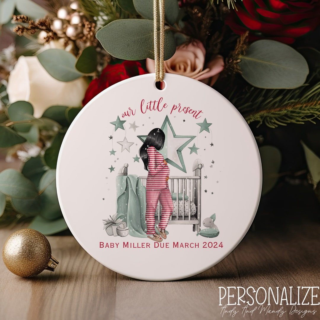 Pregnant Ornament, Expecting Ornament, Baby Pregnancy Gift
