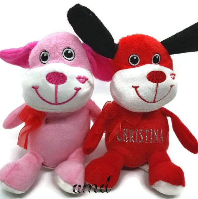 valentines day stuffed dog