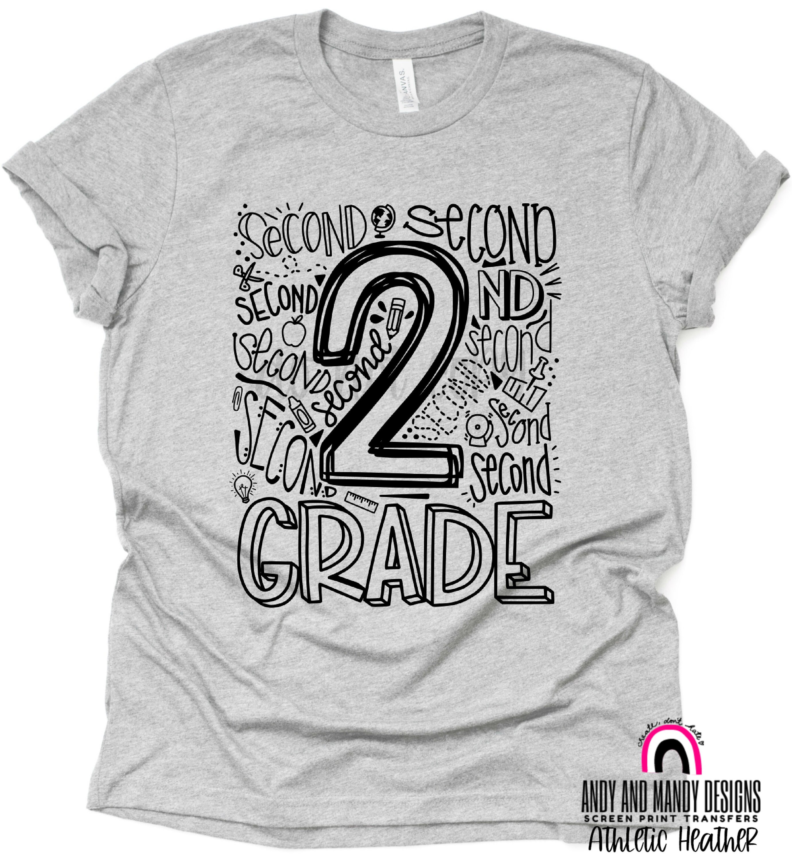 Second Grade Teacher T Shirt 2nd Grade Tshirts 2nd Grade | Etsy