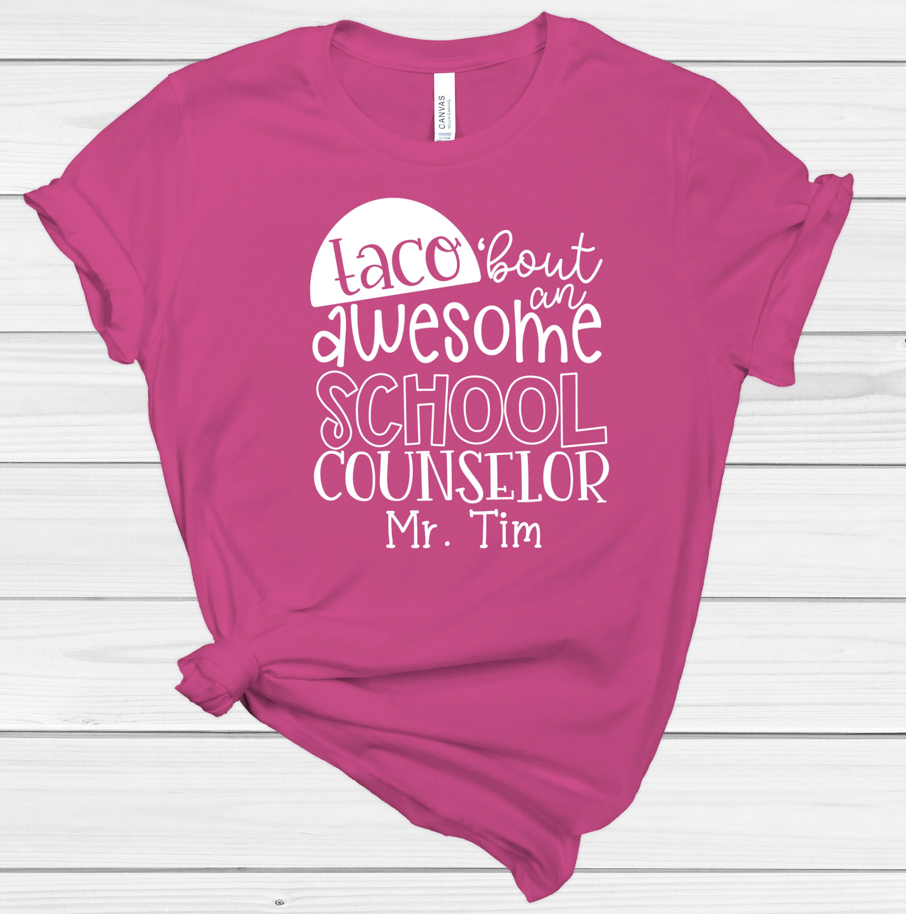 School Counselor T Shirt Taco Bout Awesome Counselor T Shirt Etsy