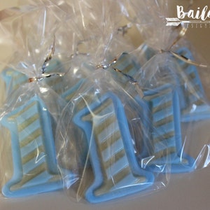 first birthday favors, 1st birthday,first birthday girl, 1st birthday boy party favors, soap favor, fun favors, number one, birthday numbers image 5