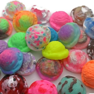 Ice cream soap, Icecream Scoop, Scoop Soap Set, Icecream Party Favors, Fake Food Soap, novelty soap, birthday soap favors, cotton candy