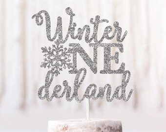 Download Winter Onederland Cake Topper Etsy