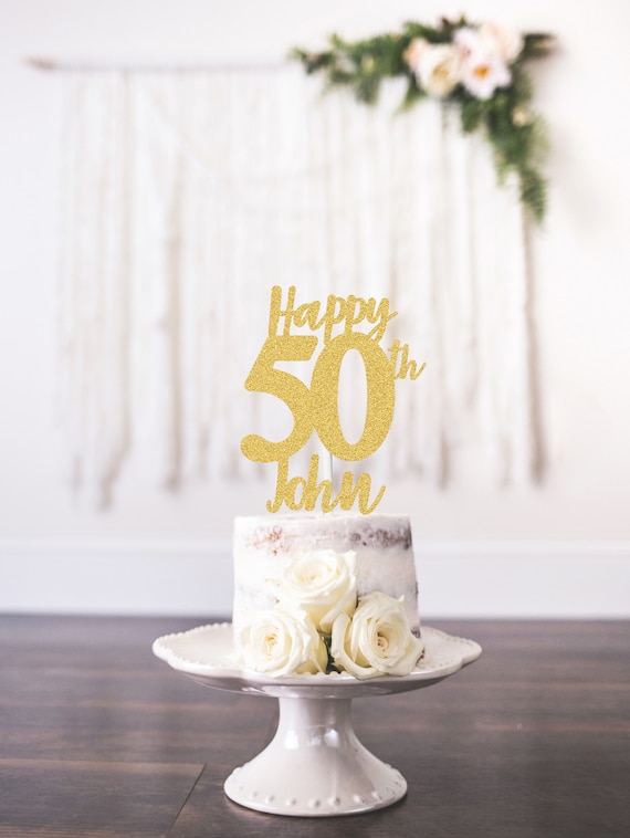 custom happy 50th cake