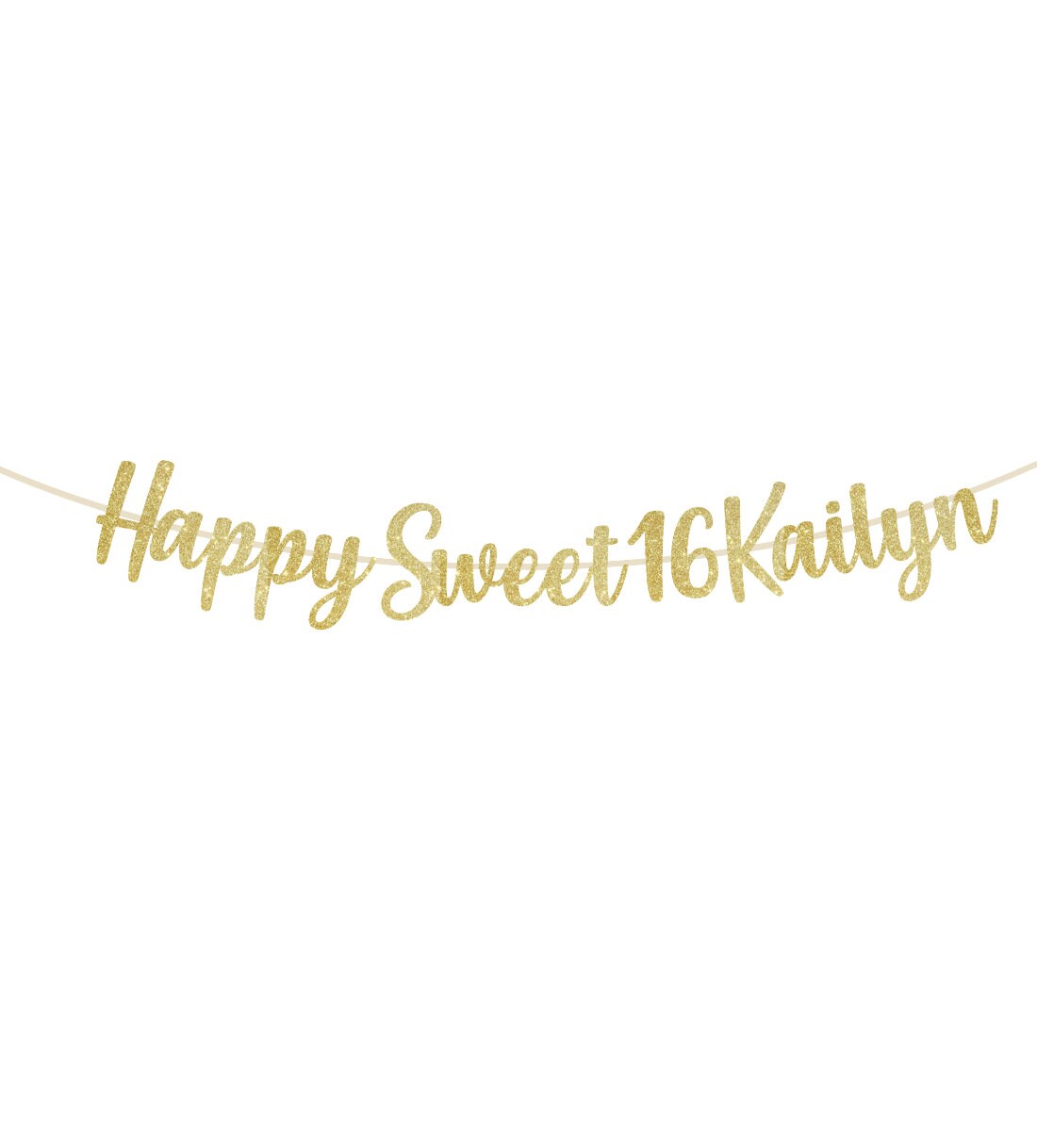 Custom Sweet 16 Banner Happy Sweet 16 Banner 16th Birthday Etsy