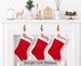 CLEARANCE  Personalized Christmas Stocking, Personalized Stockings, Custom Christmas Stocking, Family Stockings, Pet Stocking 