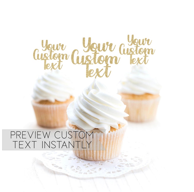 cupcake topper size custom cupcake picks
