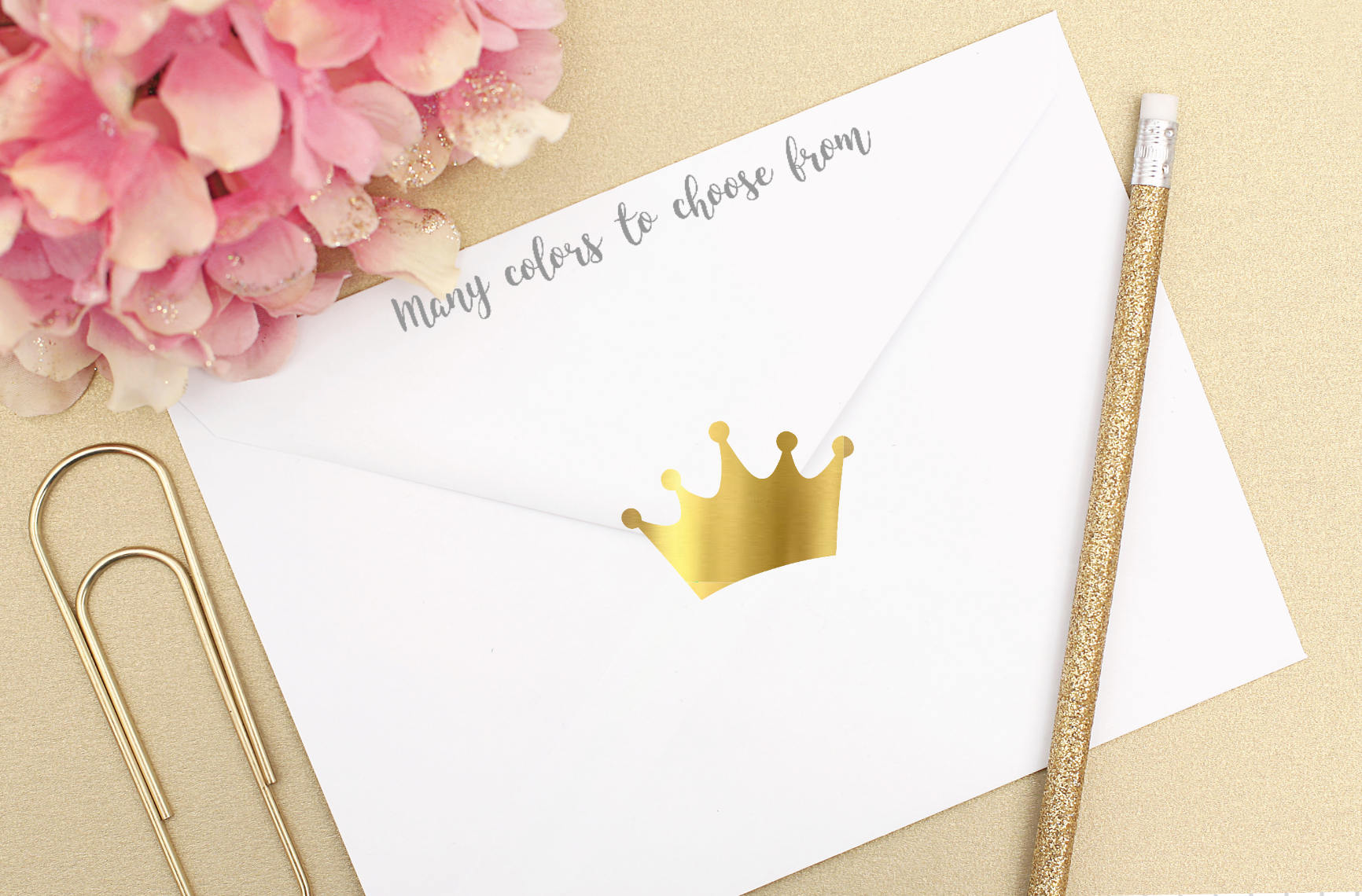 Crown Vinyl Envelope Seal Crown Vinyl Sticker Crown Party Etsy