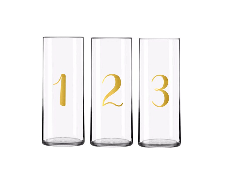 Customizable Number Decals Wedding Table Number Decals Table Etsy