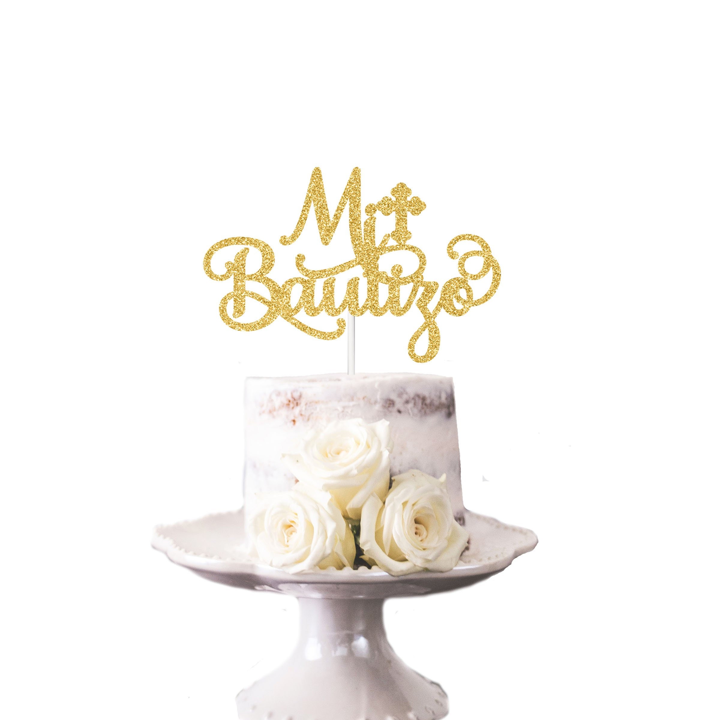 Mi Bautizo Cake Topper Gateau De Bapteme Mi Bautizo Dieu Etsy