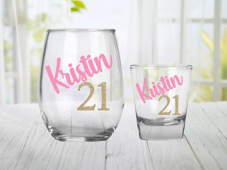 Personalized 21st Birthday Gift Set of 2 21st Birthday Etsy