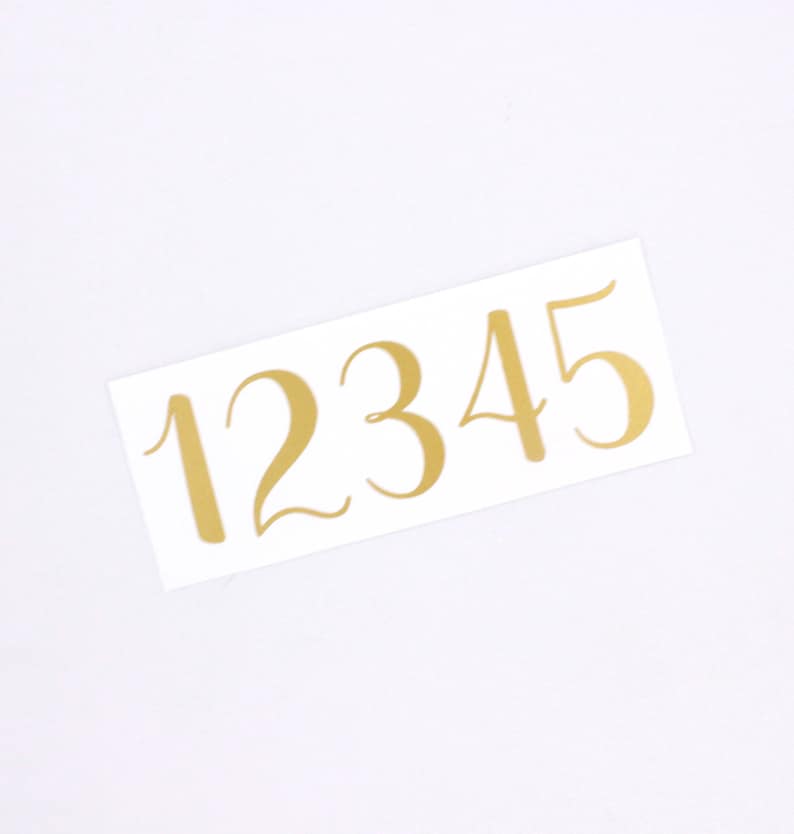 Customizable Number Decals Wedding Table Number Decals Table Etsy