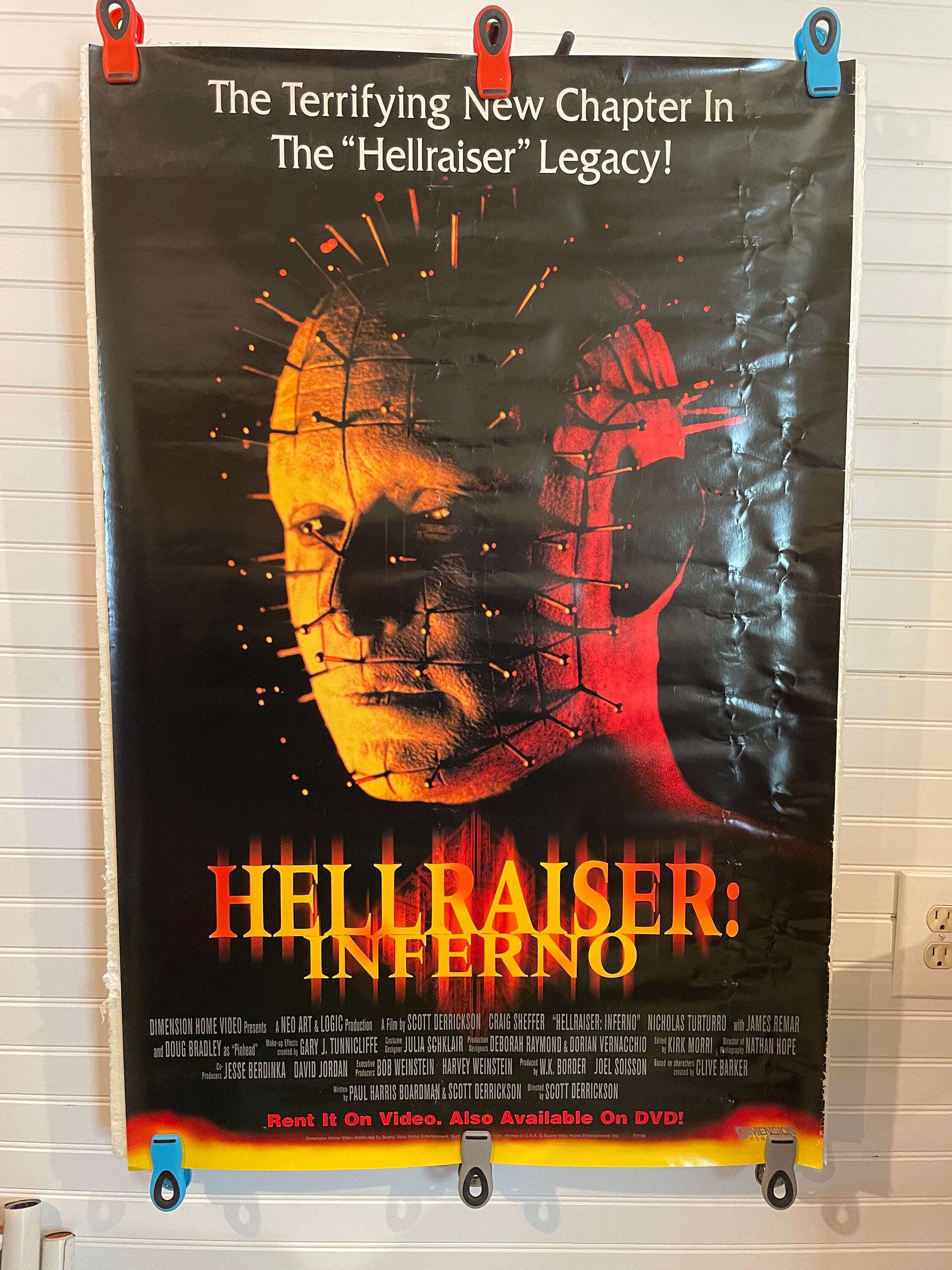 Vintage 2000 “hellraiser: Inferno” 27” X 40” Movie Poster - Etsy Sweden, image size:2250x3000