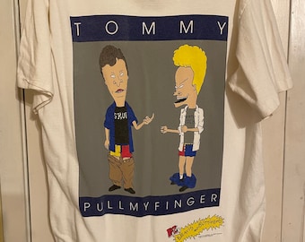 1990s Beavis and Butt Head Tommy Pull My Finger Size L Single