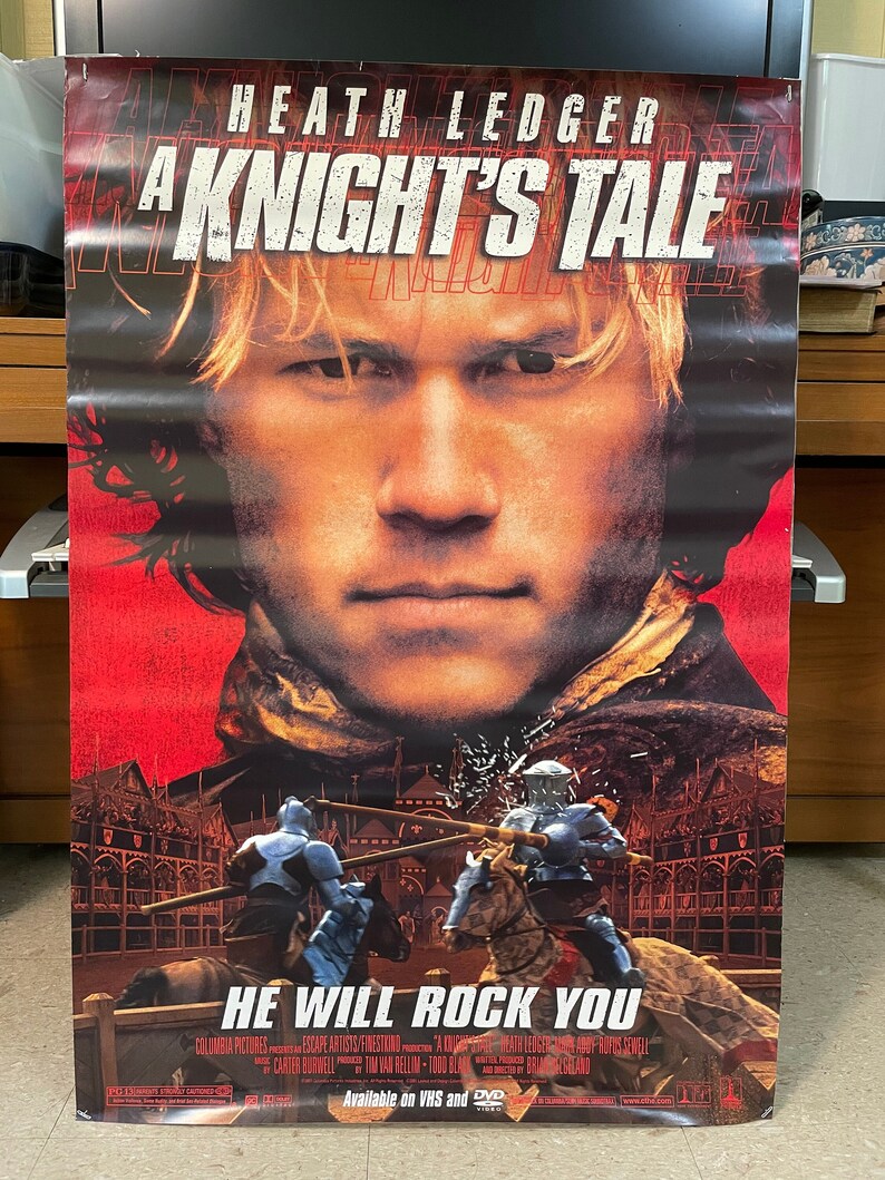 2001 A Knight s Tale Movie Poster Etsy 2001 A Knight s Tale Movie Poster Etsy