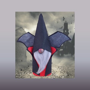 Padrão Vampiro/Drácula Felt Gnome - disponível para download instantaneamente