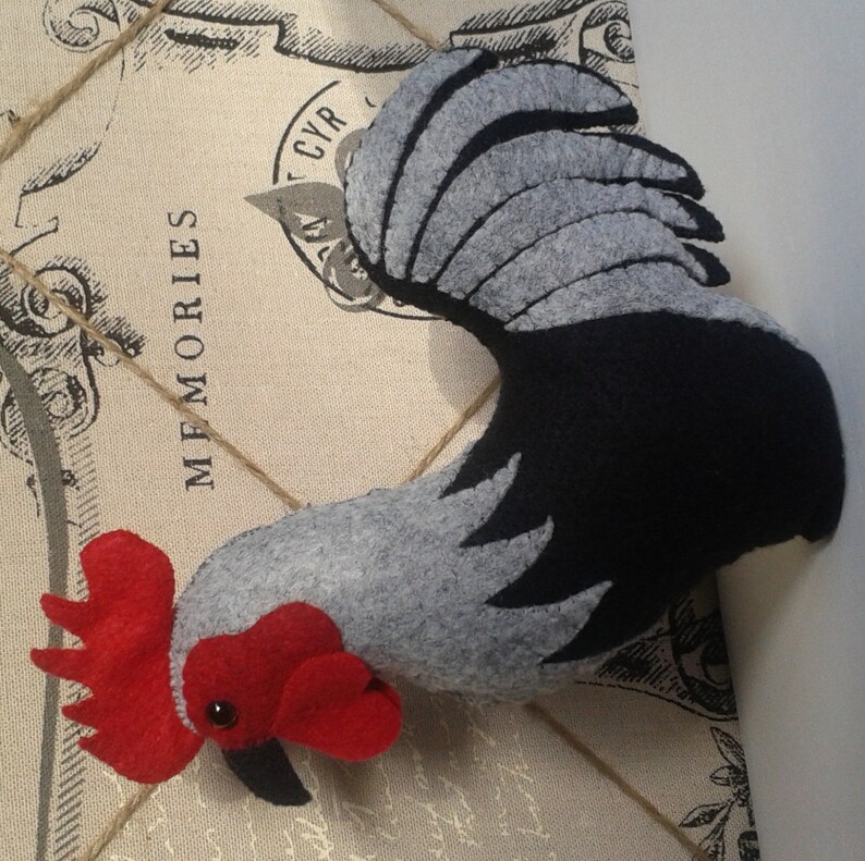 Felt Rooster Etsy