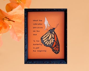 The Monarch Butterfly cross stitch pattern