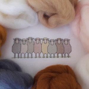 New Zealand Cross Stitch sheep design / New Zealand Sheep cross stitch pdf pattern/ Kiwi Cross Stitch pattern to instantly download